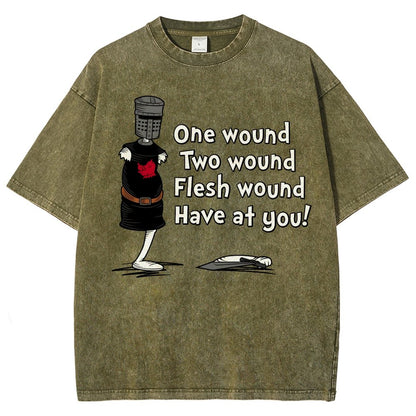 One Wound, Two Wound Essential Vintage Distressed T-shirt