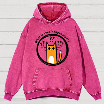 What is Even Happening Vintage Distressed Hoodie
