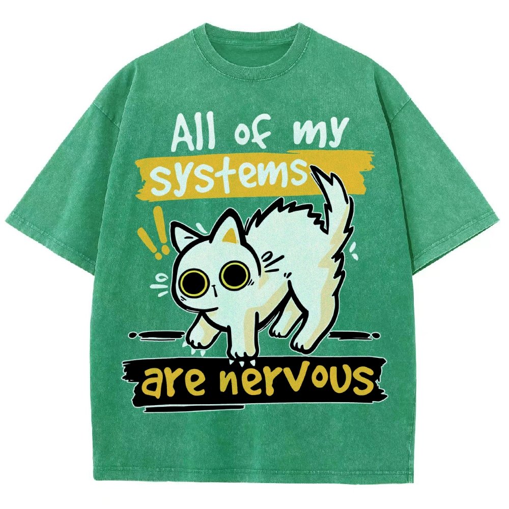 All of my Systems are Nervous Vintage Distressed T-shirt
