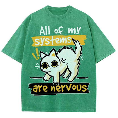 All of my Systems are Nervous Vintage Distressed T-shirt