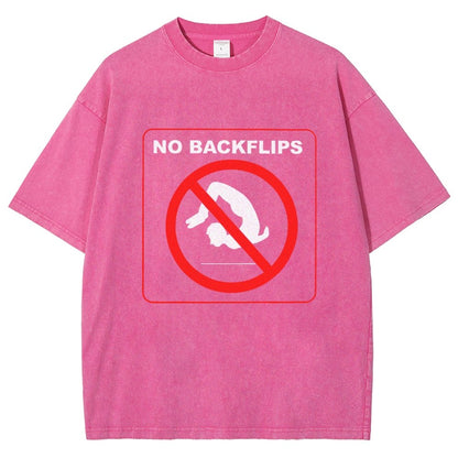 NO BACKFLIPS Vintage Distressed T-shirt