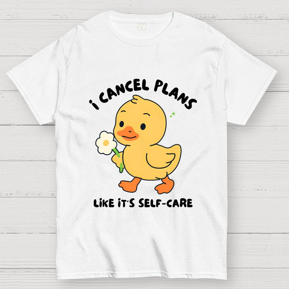 I Cancel Plans Unisex Geek T-Shirt