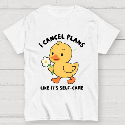 I Cancel Plans Unisex Geek T-Shirt