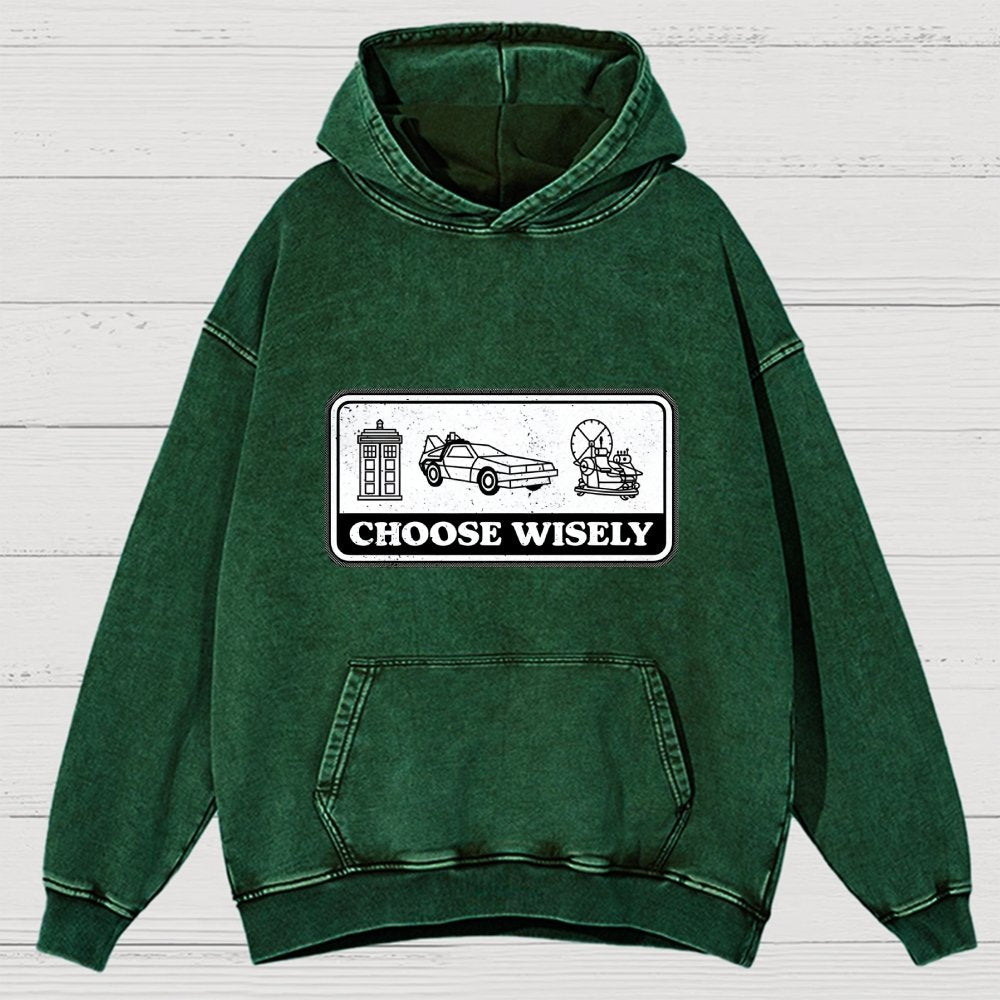 Temporal Dilemma Vintage Distressed Hoodie