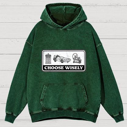 Temporal Dilemma Vintage Distressed Hoodie