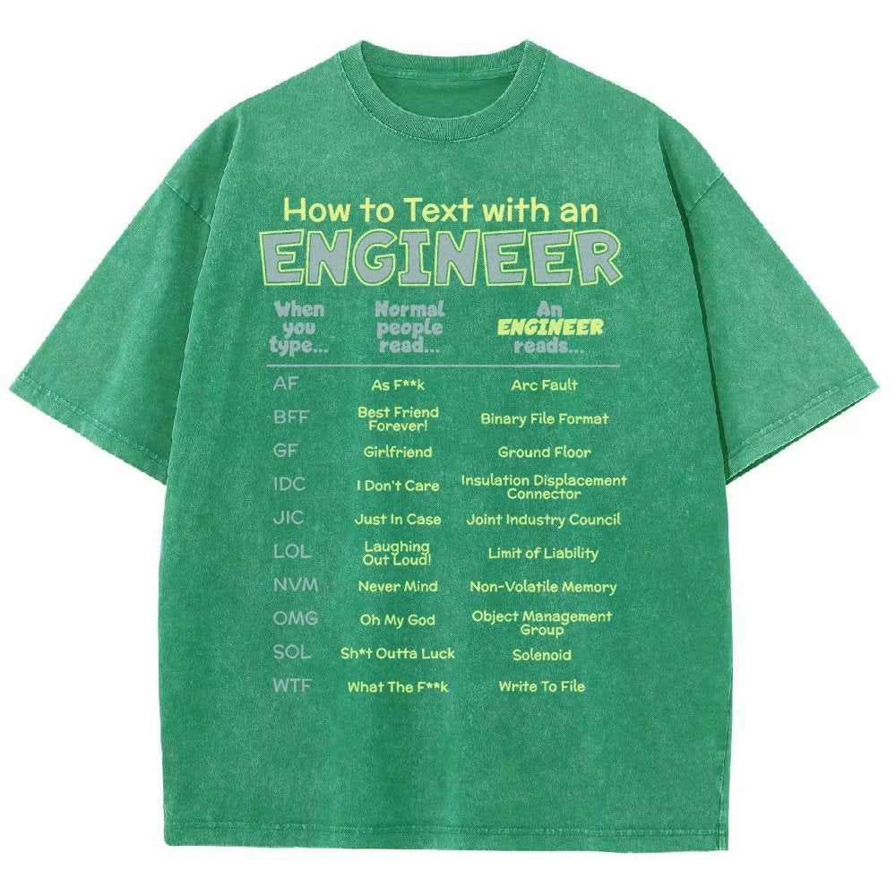 How To Text With An Engineer Vintage Distressed T-shirt