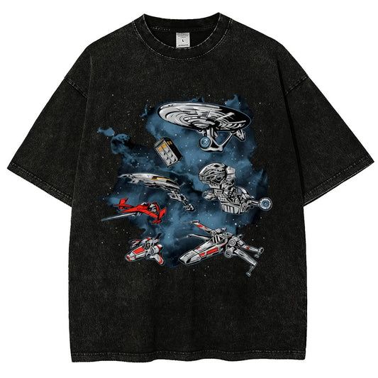 Ultimate Space Fleet Vintage Distressed T-shirt