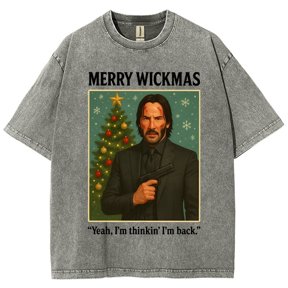 Merry Christmas Yeah, I'm Thinkin' I'm Back!  Vintage Distressed T-shirt