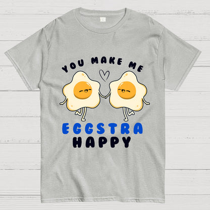 You Make Me Eggstra Happy Geek T-Shirt