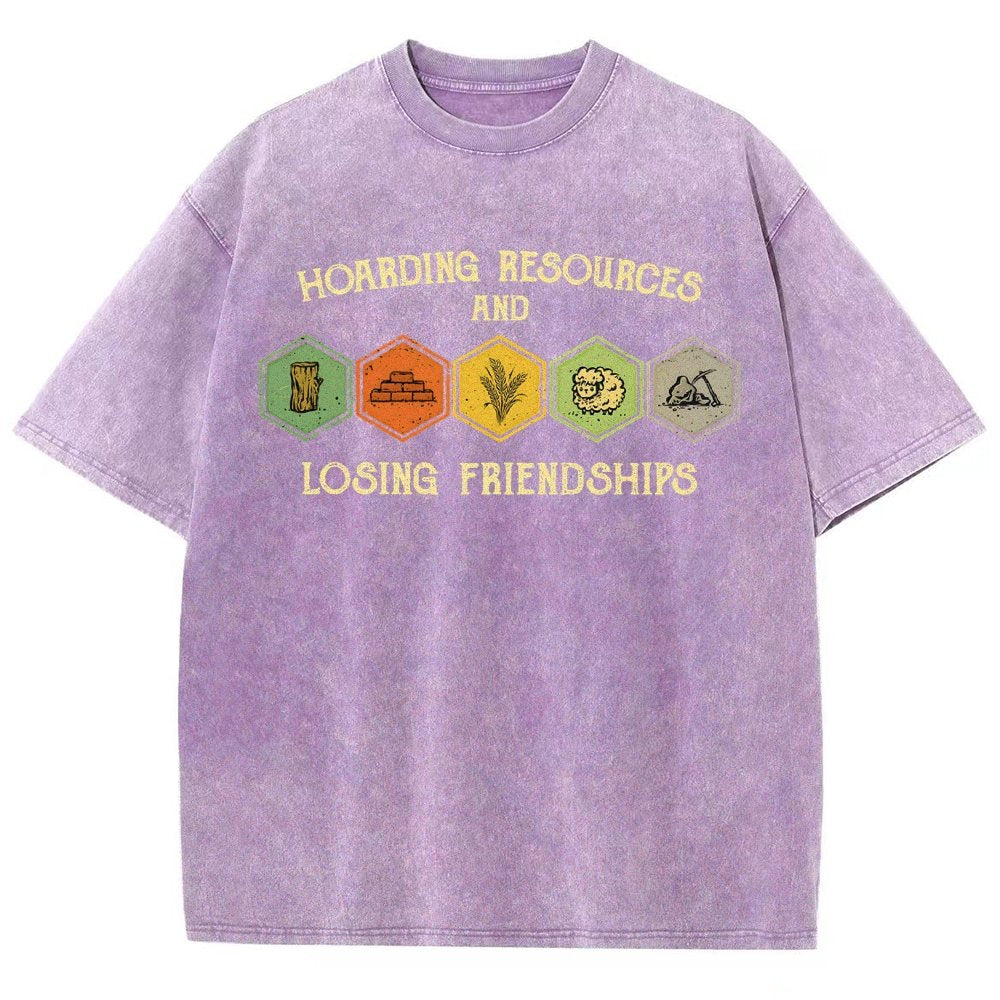 Hoarding Resources And Losing Friends Vintage Distressed T-shirt