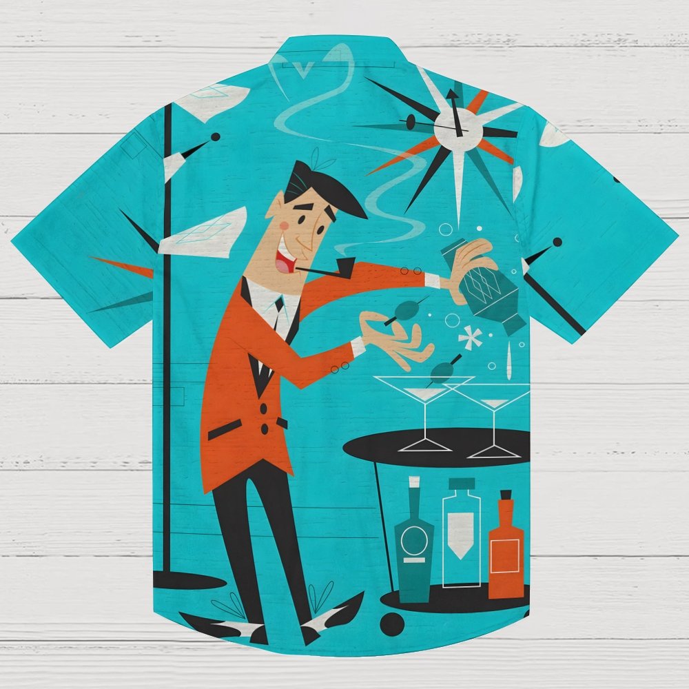 Cocktail Chemistry Reactions Geek Hawaiian Shirt