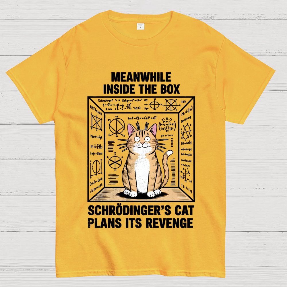 Schrodinger's Cat Escape Plan Geek T-Shirt