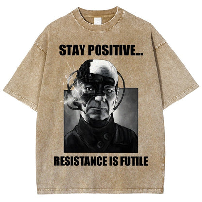 Stay positive... Persistence is key Vintage Distressed T-shirt