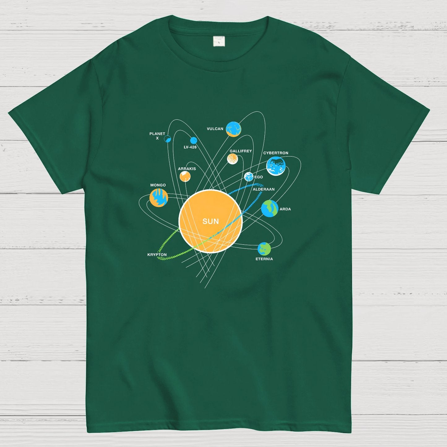 Solar System Geeky T-Shirt