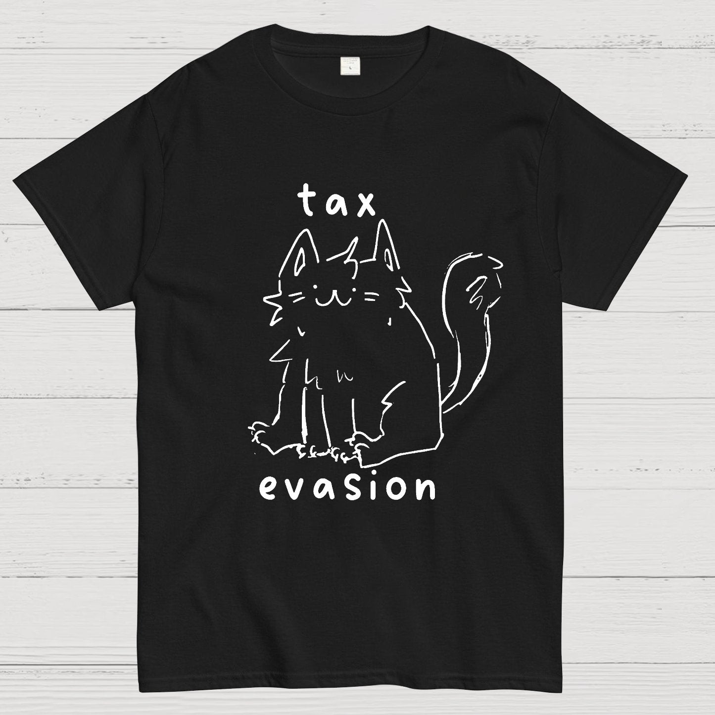 Tax Evasion Cat Geek T-Shirt