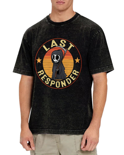 Last Responder Vintage Distressed T-shirt