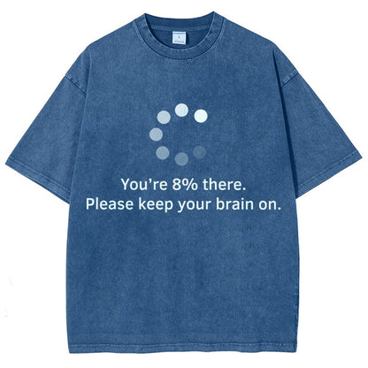 Brain Update Vintage Distressed T-shirt