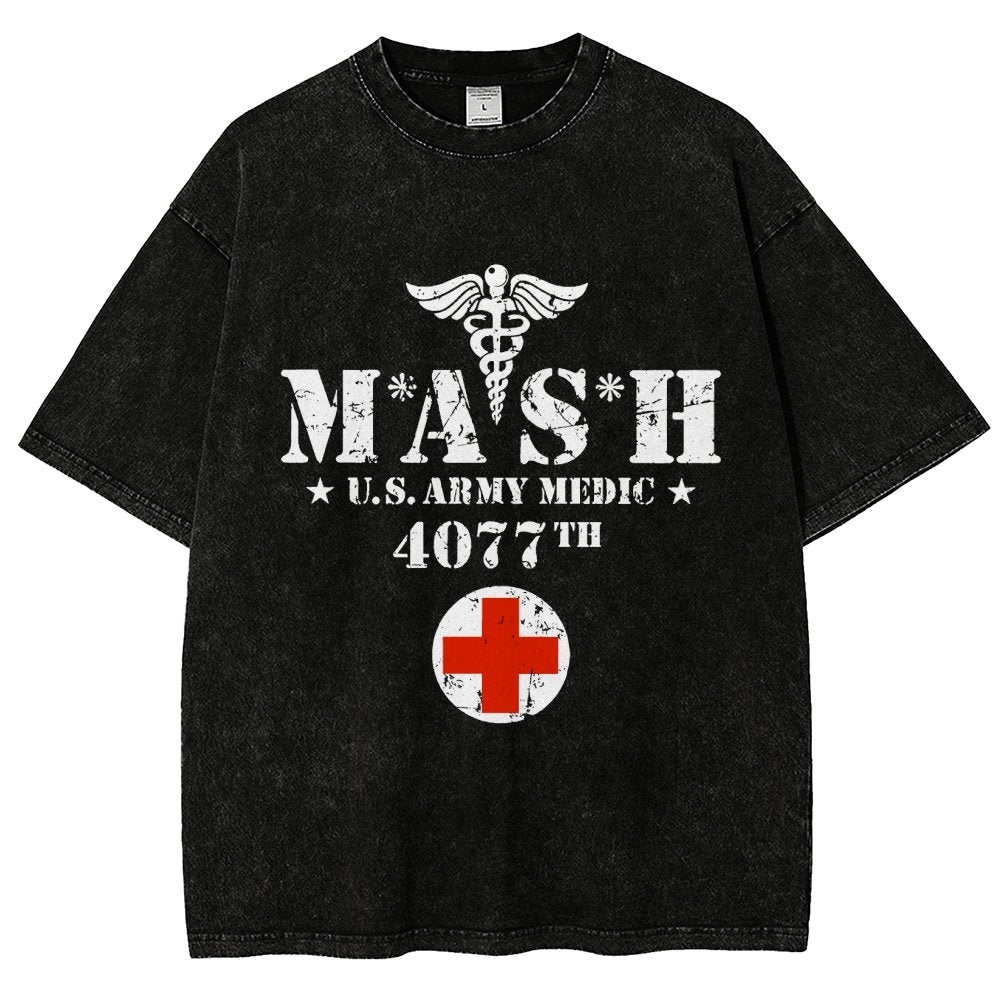 Old School University Vintage Distressed T-shirt