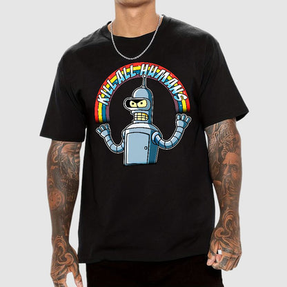 Shiny Metal Robot Geek T-Shirt
