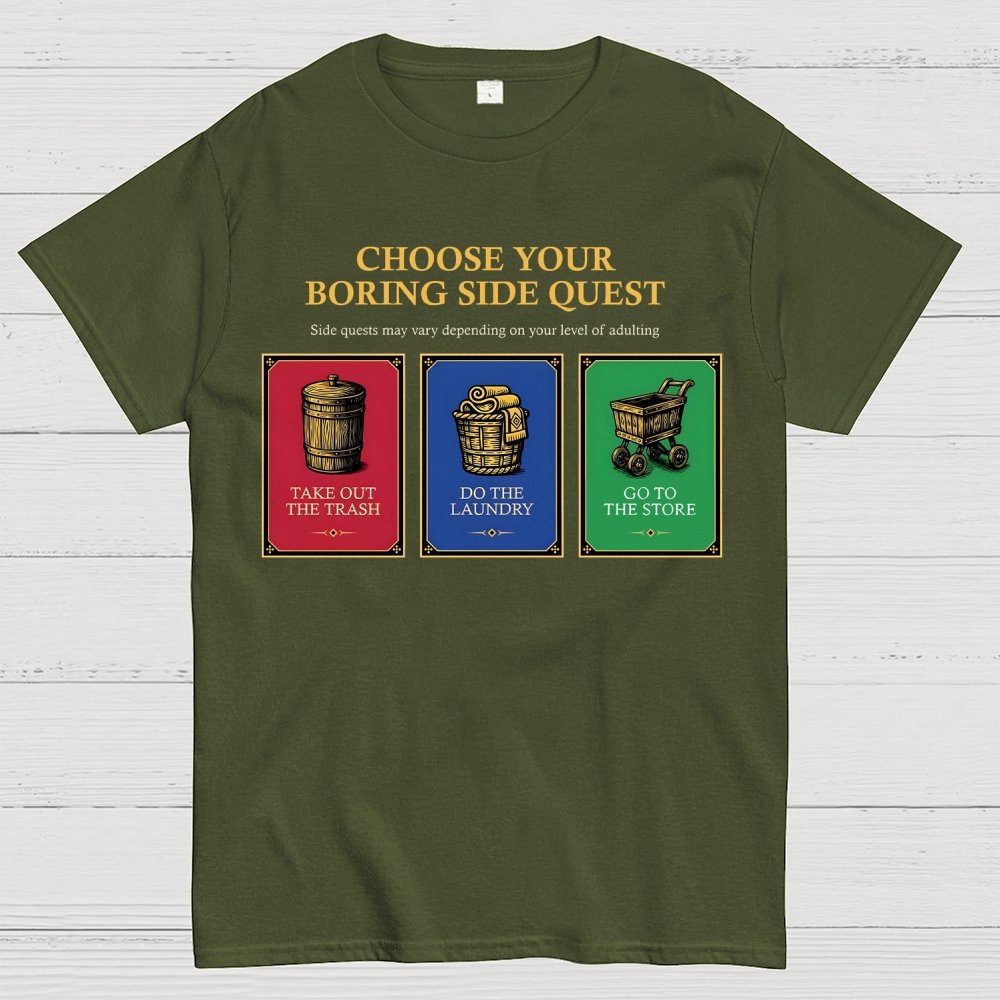 Choose Your Boring Sidequest Geek T-Shirt