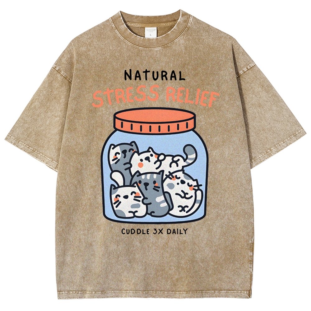Natural Stress Relief Vintage Distressed T-shirt