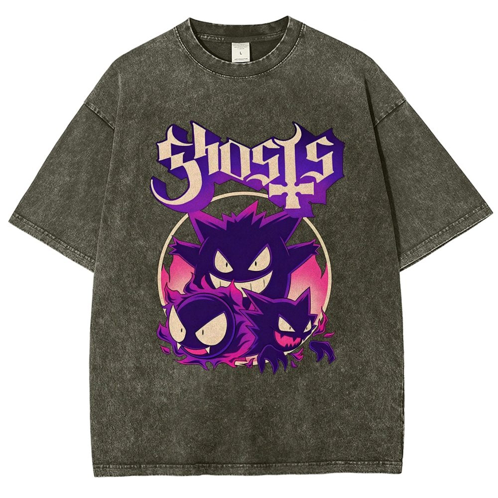 Haunted Ghosts Vintage Distressed T-shirt