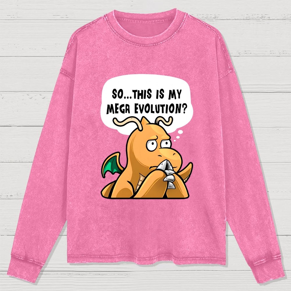 This is my Mega Evolution Washed Long Sleeve Tee