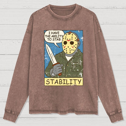 Stability Washed Long Sleeve Tee