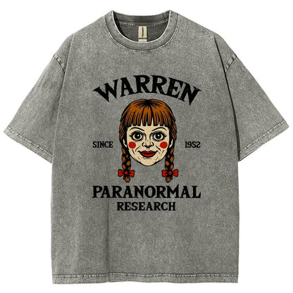 Warren Paranormal Research Vintage Distressed T-shirt
