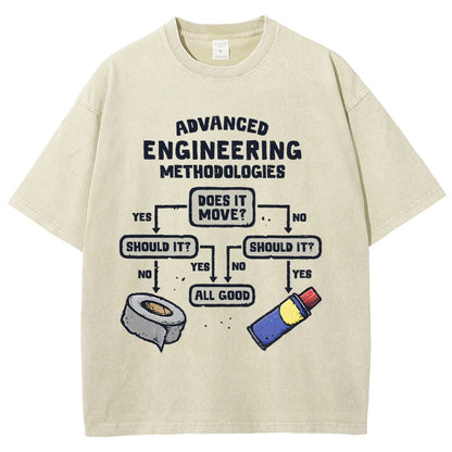Advanced Engineering Vintage Distressed T-shirt