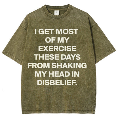 Shaking My Head Sarcastic Vintage Distressed T-shirt