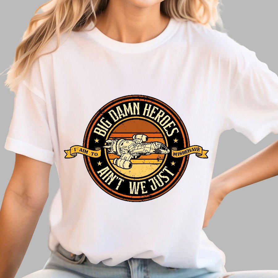 Big Damn Retro Heroes Geek T-Shirt