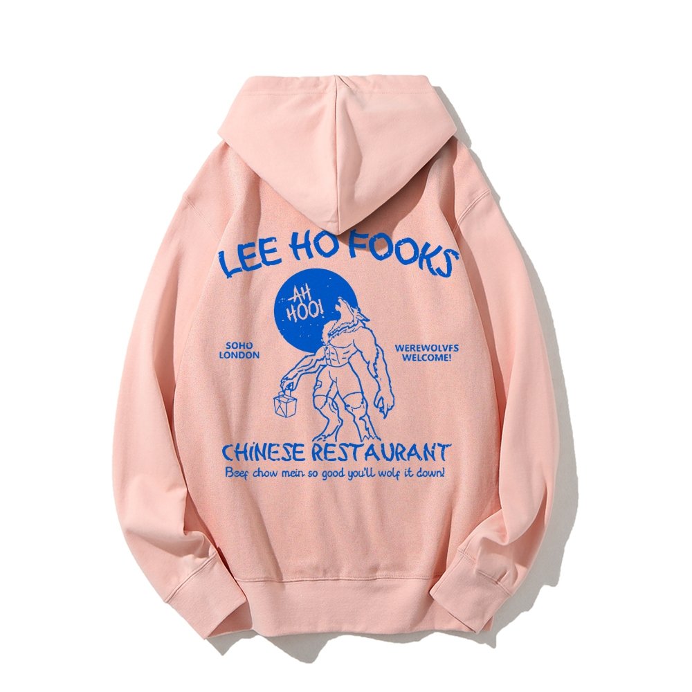 Lee Ho Fooks Chinese Restaurant Printed Back Unisex Cotton Hoodie