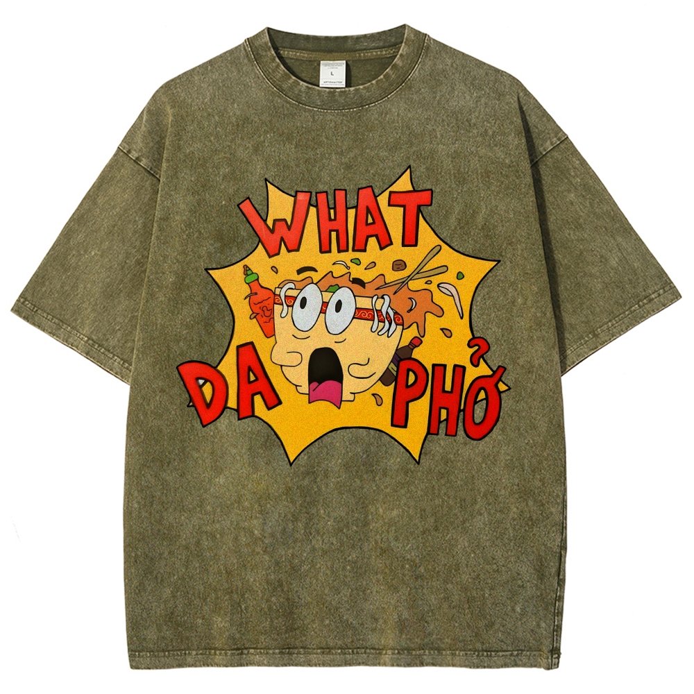 What Da Pho?Vintage Distressed T-shirt