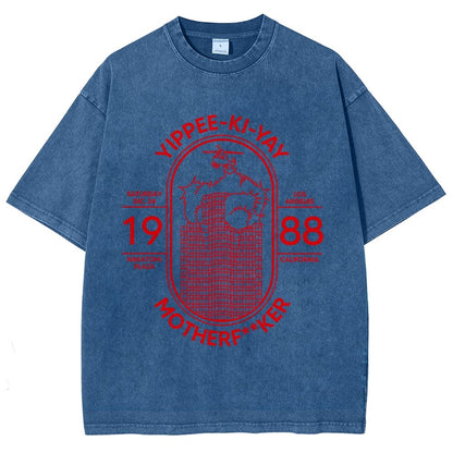Yippie-ki-yay Vintage Distressed T-shirt
