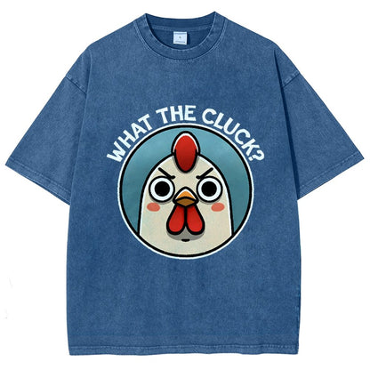 What The Cluck Vintage Distressed T-shirt