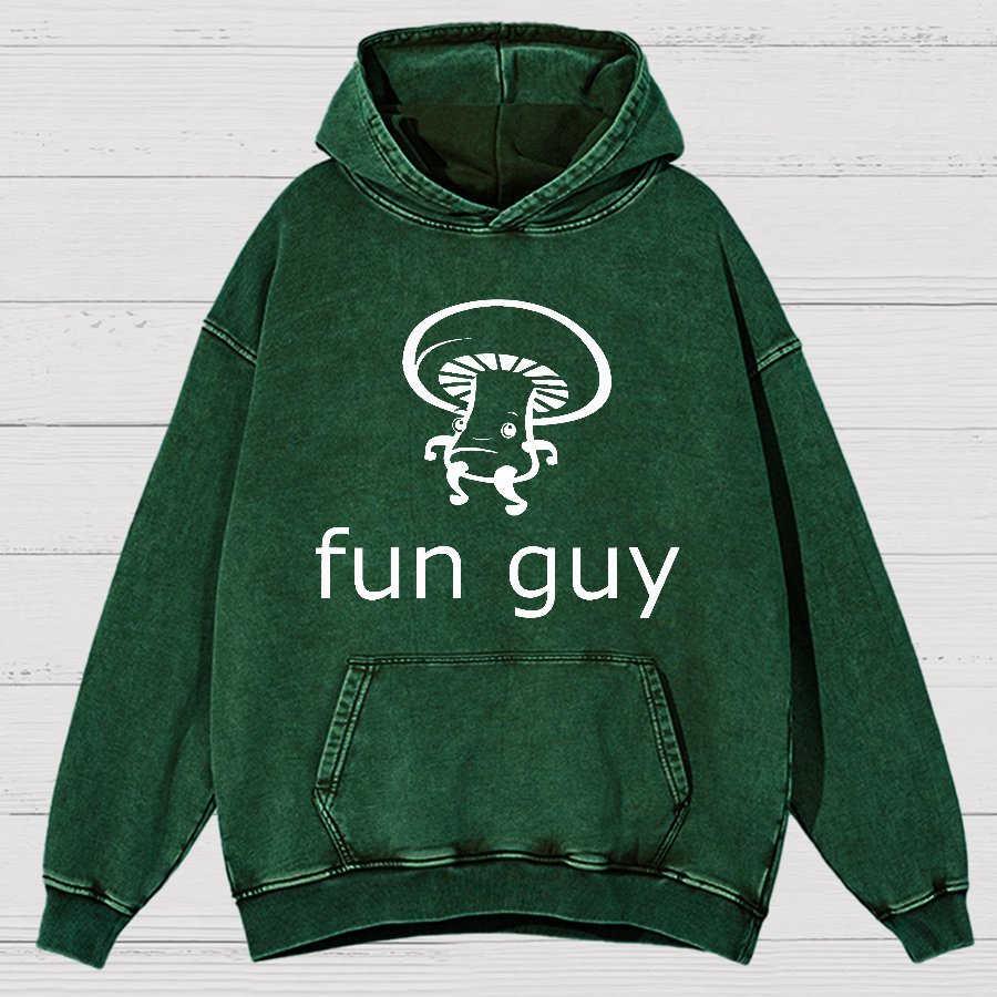 Fun Guy Vintage Distressed Hoodie