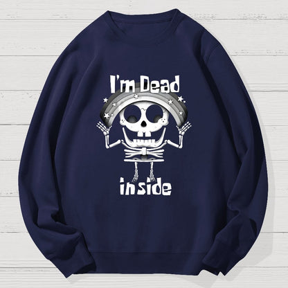 I'm Dead Inside Geek Cotton Sweatshirt