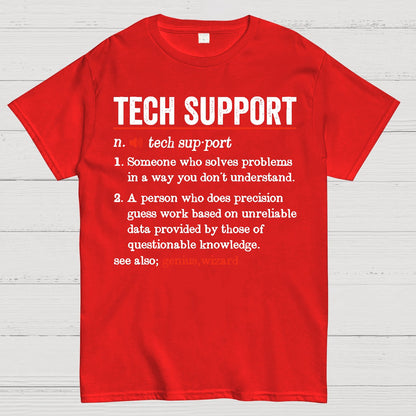 Tech Support Funny Definition Geek T-Shirt