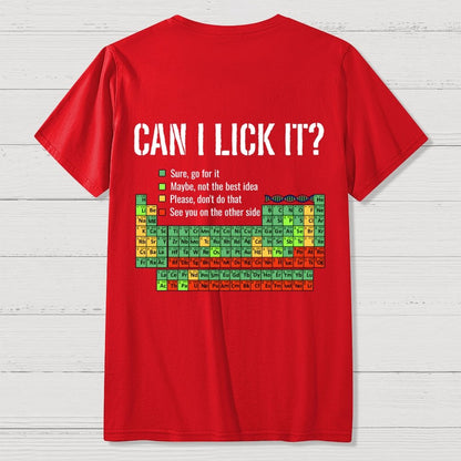 Can I Lick It  Back Printing Geek T-Shirt