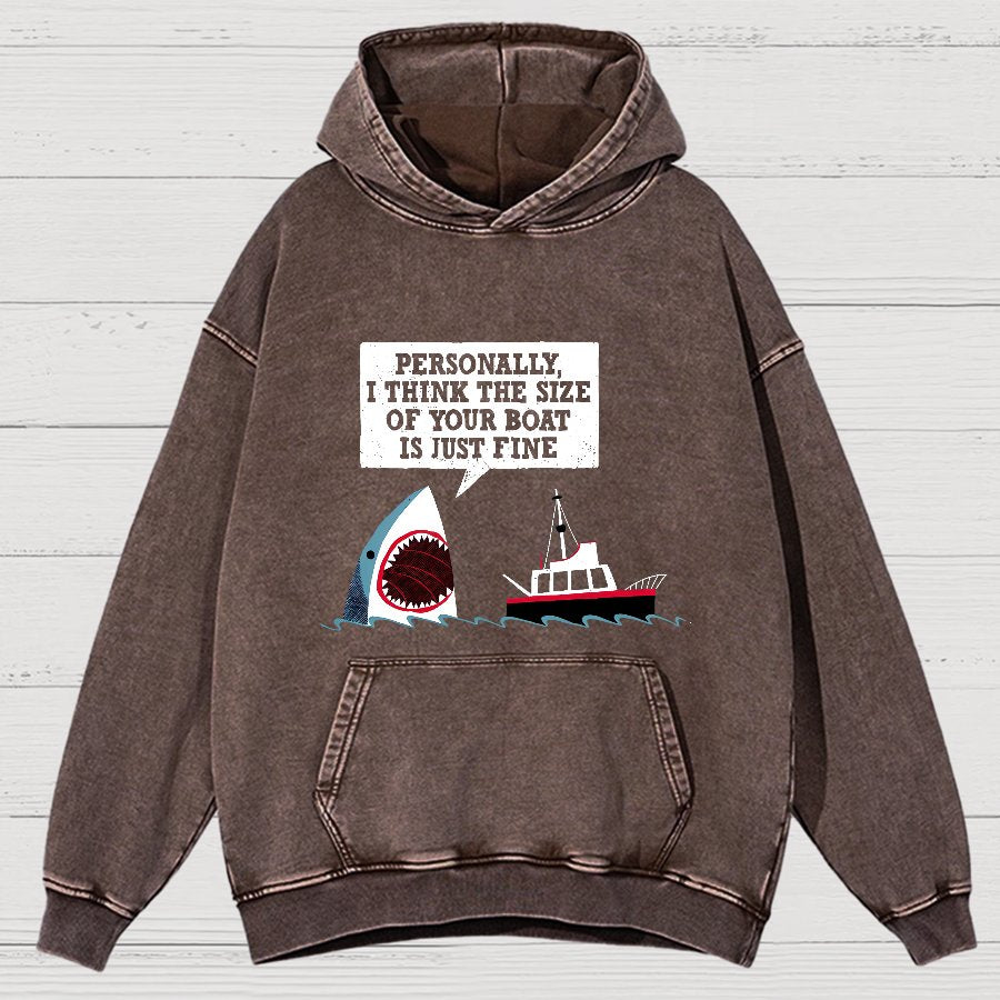 Polite Sea Monster Nerdy Vintage Distressed Hoodie