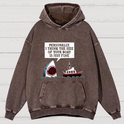 Polite Sea Monster Nerdy Vintage Distressed Hoodie