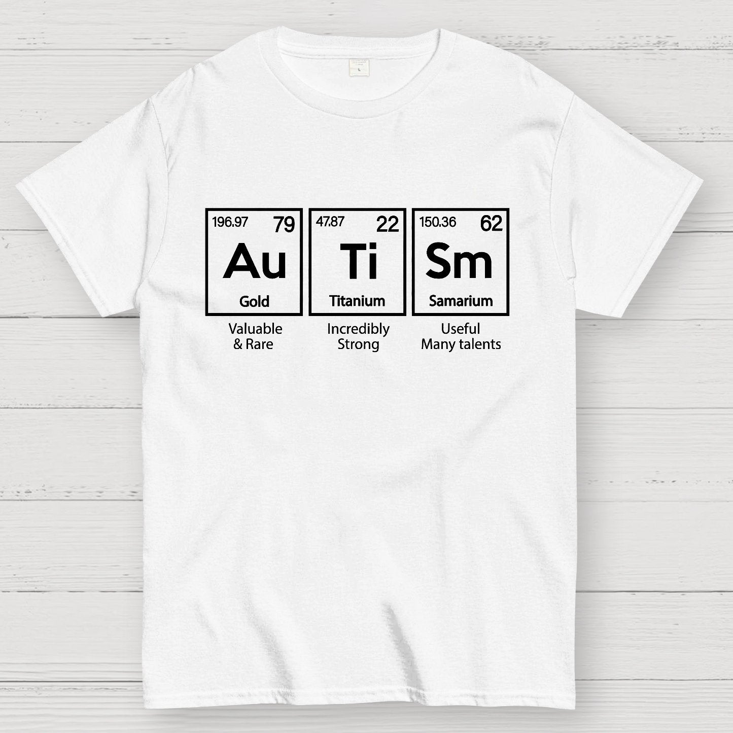 Autism Awareness Elements Periodic Geek T-Shirt