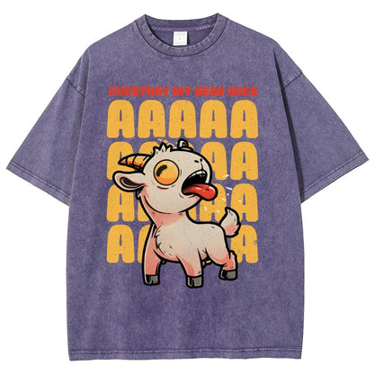 Everyday My Head Goes AAA Vintage Distressed T-shirt