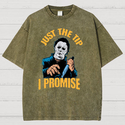 Just the Tip I Promise Halloween Vintage Distressed T-shirt