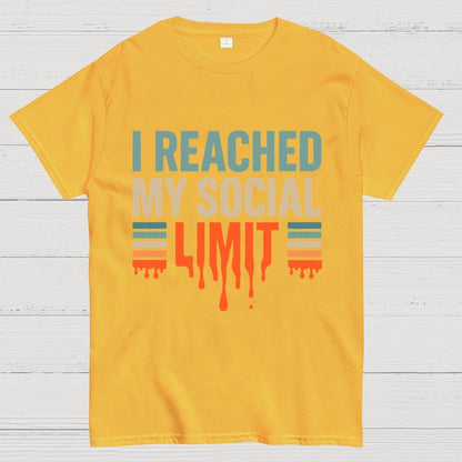 I Reached My Social Limit Geek T-Shirt