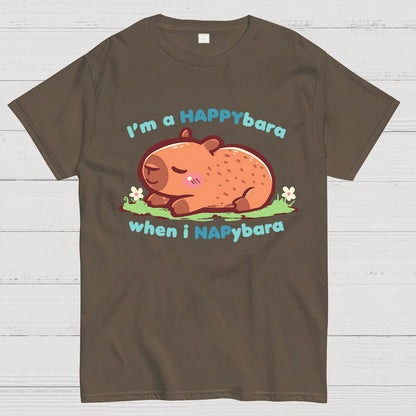 Happybara when I Napybara Geek T-Shirt