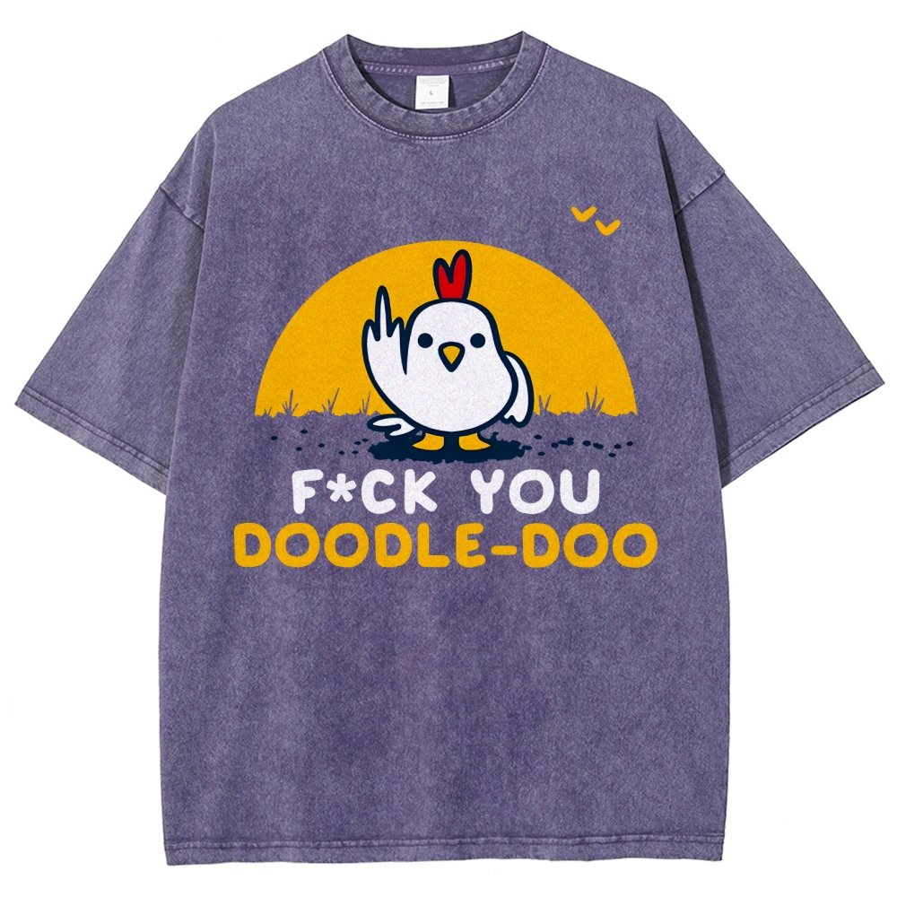 FU Doodle Doo Vintage Distressed T-shirt