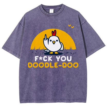 FU Doodle Doo Vintage Distressed T-shirt