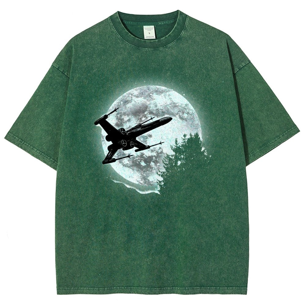 Moonlight Fighter Vintage Distressed T-shirt